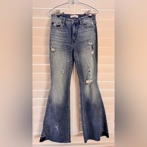 KanCan Distressed Flare Jeans